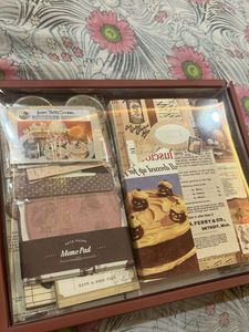Vintage Scrapbook Paper &amp; Stickers Set