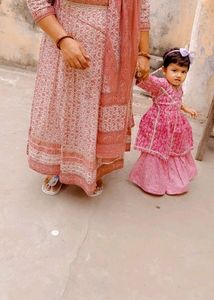 Pink Colour Sharara Suit
