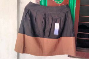 Mixxo Mini Skirt Black And Brown Combination