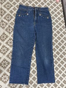 Embellished Denim Jeans