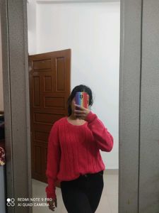 Red Knit Sweater