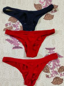 Small Size Woman&#39;s USED Thong Panty (Set Of 3)