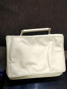 Quilted White HandBag