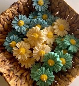 Daisy Flower Candle Pack Of 6