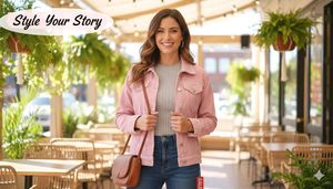 Pink Denim Jacket