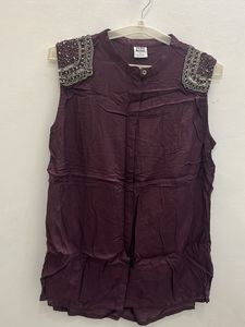 Heavy Burgundy Tunic Top