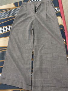 Wide Leg Plaid Pants