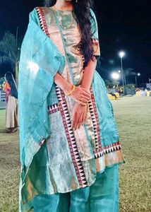 Beutiful Cyan Colour Dress For Women Only Rs 200
