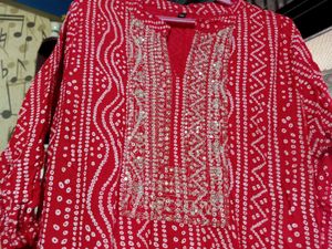Royal Red Rajasthani Kurti