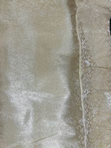 Golden Kurta With Self Print
