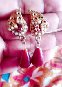 Peacock Drop Earrings