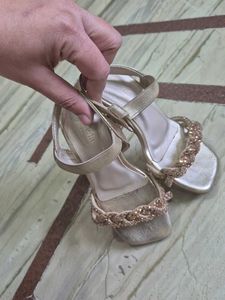 Gold Embellished Flats