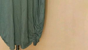 Blue Handmade Cotton Linen Tank Dress