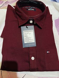 Tommy Hilfiger Peach Casual Shirt