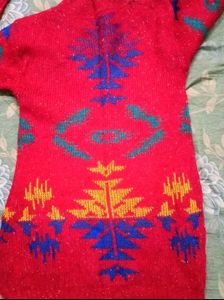 Vintage Pattern Knit Sweater Combo