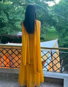 Yellow Sharara Set  For women
