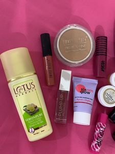 Combo Of Skincare And Makeup Products