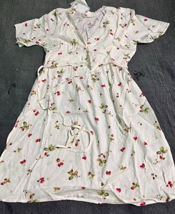 Cherry White Dress