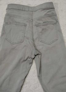 Gray Denim Pants