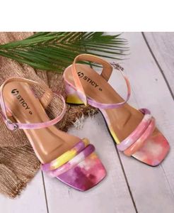 Tie-Dye Platform Sandals