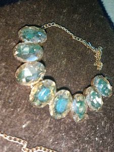 Necklace With Bracelet, Ring And Earrings