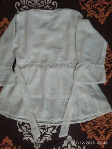 White Embroidered Top