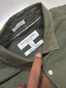 U.S. Polo Assn. Olive Shirt New