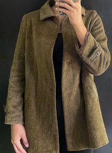 ANGORA Brown Textured Coat
