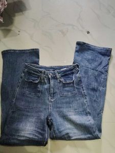 Vintage wide Leg Denim Jeans