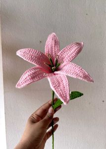 Handmade Knitted Lily Flower