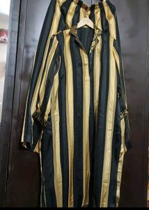Black & Golden Plazo Suit & Dupatta 42 Bust