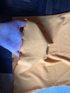 Mustard Yellow half sleeves top