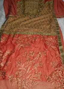 Peach Indian Outfit