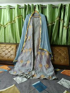 Elegant Embroidered long 2 piece gown