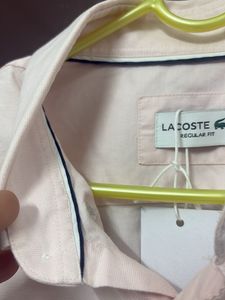 Lacoste Pink Button-Down Shirt