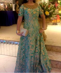 elegant banarasi gown with cancan