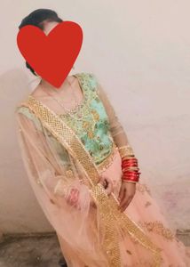 Peach Wedding Lehenga
