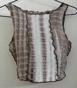 SHEIN Tie-Dye Crop Top