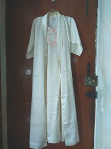 Ivory Satin Bridal Nightwear Set