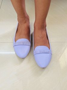 Lavender Colour Flat And Belly