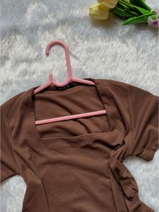 Brown Crop Tops