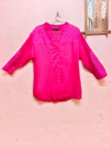 30rs Off🚚 Unused Hot Pink Shirt/Top(Women&#39;s
