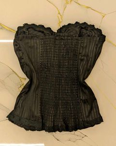 Black Edgy Gothy Emo Corset