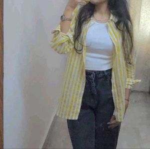 Striped Button-Down Shirt