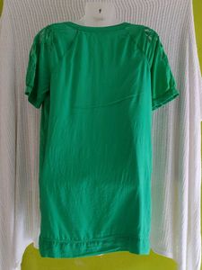 Green Pocket Tunic Dress