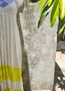 14K. CREME LONG GOWN