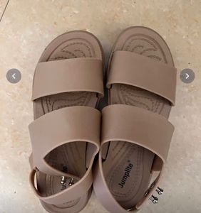Tan Double Strap Sandals