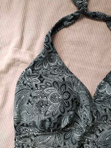 Printed Backless Top