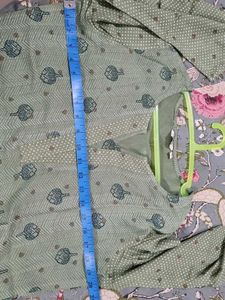 Light Sea Green Printed Kurta From Max