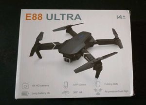 Black foldable drone E88 Ultra